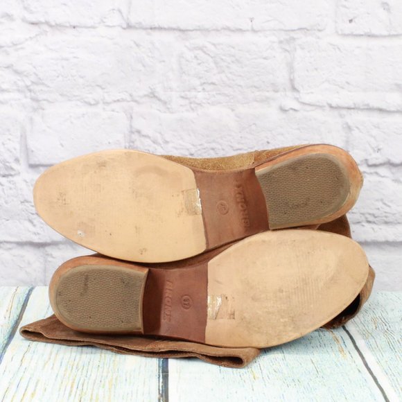 *Bronx Brown Leather Knee High Heeled Boots Size 37 - Picture 8 of 9